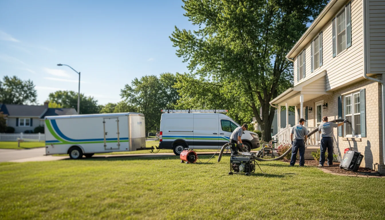 Flooded Basement Restoration And Cleanup With Repair in Yorkville, IL near me